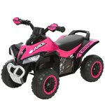 HOMCOM Quad per Bambini Cavalcabile a Spinta con Luci e Suoni, 18-36 Mesi