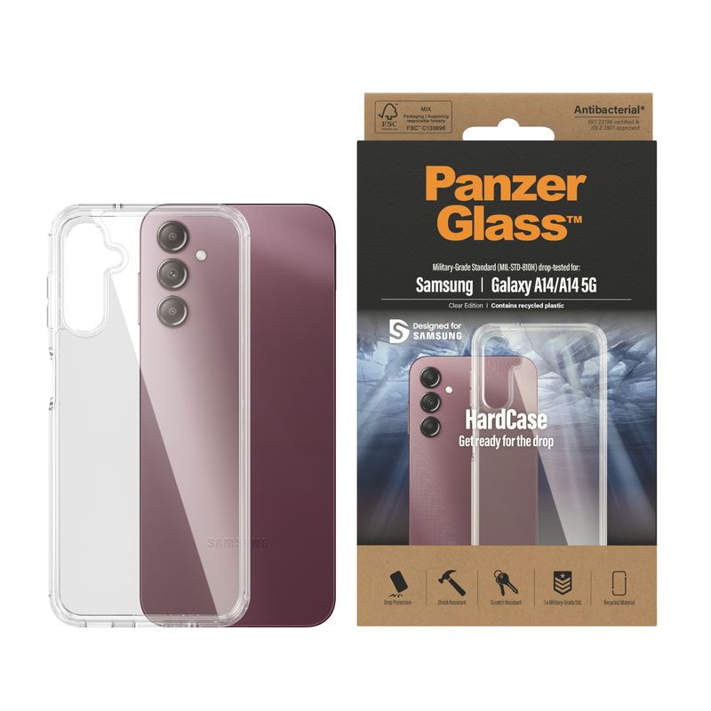 PanzerGlass-Samsung-Hardcase-custodia-per-cellulare-Cover-Trasparente--PANZERGLASS-HARDCASE---GALAXY-A14-