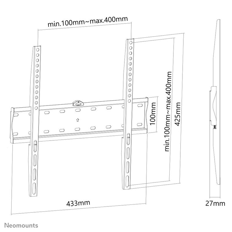 NEOMOUNTS-BY-NEWSTAR-FLAT-SCREEN-WALL-MOUNT-FIXED-32-55P-BLACK