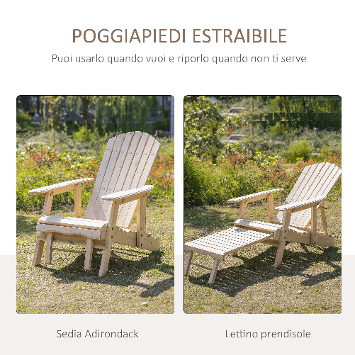 Outsunny-Sedia-a-Sdraio-Adirondack-da-Giardino-Pieghevole-Regolabile-con-Poggiapiedi-70-x-175-x-89cm