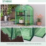 Outsunny-Mini-Serra-da-Giardino-con-2-Ripiani-in-Metallo-e-Copertura-in-PE-69x49x92cm-Verde