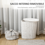 HOMCOM-Cesto-Portabiancheria-in-Vimini-con-Coperchio-e-Sacco-Interno-in-Tessuto-Lavabile-Bianco