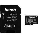 Hama microSDHC 16GB UHS-I Classe 10 (MicroSDHC 16GB w/ Adapter BLK - Hama MicroSDHC 16GB UHS Speed Class 10 UHS-I 80MB/s