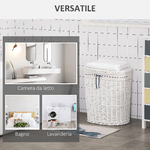 HOMCOM-Cesto-Portabiancheria-in-Vimini-con-Coperchio-e-Sacco-Interno-in-Tessuto-Lavabile-Bianco