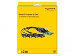 DeLOCK-Scheda-PCI-Express-a-4-x-RS-232-seriale-con-alimentazione-di-tensione---Adattatore-seriale---PCIe-a-basso-profilo