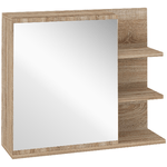 kleankin-Specchiera-Bagno-a-Parete-con-Anta-e-3-Ripiani-Laterali-in-Legno-60x18x50cm