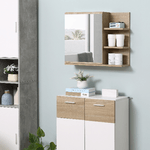 kleankin-Specchiera-Bagno-a-Parete-con-Anta-e-3-Ripiani-Laterali-in-Legno-60x18x50cm