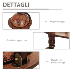 HOMCOM-Minibar-Mappamondo-Portabottiglie-e-Porta-Liquori-in-Legno-con-3-Ruote-Ф47x90cm