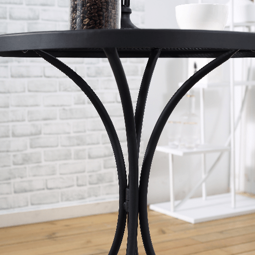 Outsunny-Set-da-Giardino-da-3-Pezzi-Tavolino-Rotondo-con-2-Sedie-da-Esterno-in-Metallo-Nero