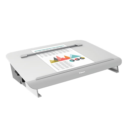 Fellowes-Hana-porta-documenti-Acciaio-Grigio--Fellowes-Hana-LT-Writing-Slope-White---8065801-