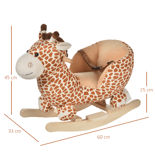 HOMCOM-Cavallo-a-Dondolo-in-Legno-Giraffa-per-i-Bambini-60-x-33-x-45cm