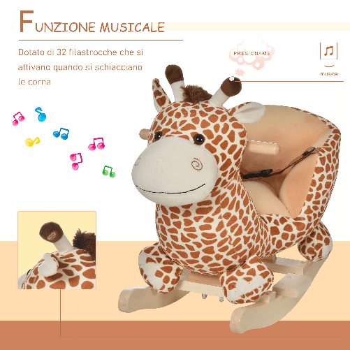 HOMCOM-Cavallo-a-Dondolo-in-Legno-Giraffa-per-i-Bambini-60-x-33-x-45cm