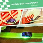 HOMCOM-Pista-per-Macchinine-con-Effetti-Luminosi-e-Automobilina-per-Bambini-da-3-6-Anni-86x67x21cm---Multicolore