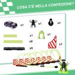 HOMCOM-Pista-per-Macchinine-con-Effetti-Luminosi-e-Automobilina-per-Bambini-da-3-6-Anni-86x67x21cm---Multicolore