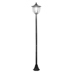 Outsunny Lampione da Esterni con 6 Luci Led e Pannelli Solari Impermeabile Accensione Automatica Durata 6 Ore Altezza 177cm