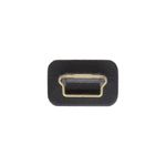 Mini-cavo-USB-2.0---USB-A-ST-Mini-ST-5-pin---nero---placcato-oro.-continua---2m