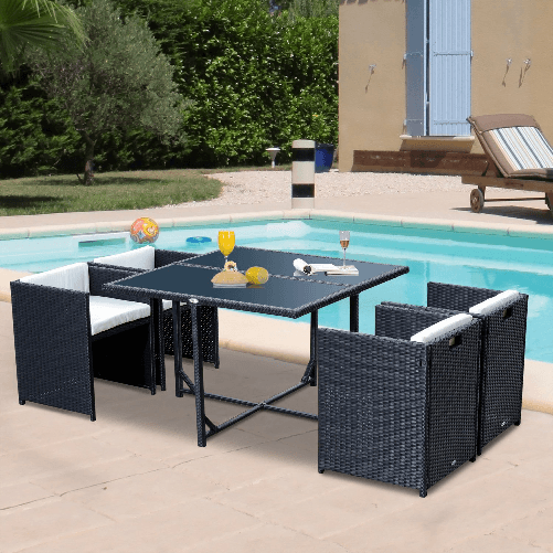 Outsunny-Set-Mobili-da-Giardino-5pz-Set-Tavolo-da-Pranzo-con-4-Sedie-con-Cuscini-Combinabili-a-Rettangolo