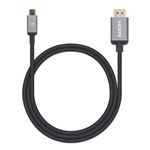 Manhattan-153591-cavo-e-adattatore-video-1-m-HDMI-tipo-A-Standard-USB-tipo-C-Nero-Grigio--USB-C-to-HDMI-Cable-4K60Hz-1m-