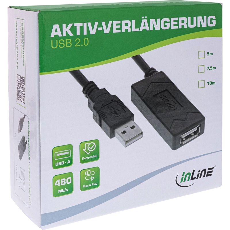 Prolunga-attiva-USB-2.0---USB-A-maschio-femmina---10m