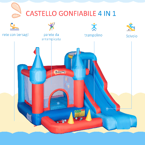 Outsunny-Castello-Gonfiabile-per-Bambini-con-Scivolo-Trampolino-Piscina-e-Parete-da-Arrampicata-333x280x210cm