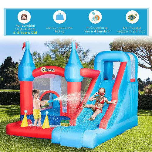 Outsunny-Castello-Gonfiabile-per-Bambini-con-Scivolo-Trampolino-Piscina-e-Parete-da-Arrampicata-333x280x210cm