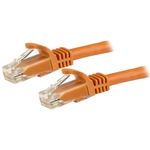 StarTech.com N6PATC15MOR cavo di rete Arancione 15 m Cat6 U/UTP UTP (15M ORANGE SNAGLESS CAT6 UTP - PATCH CABLE - ETL VE