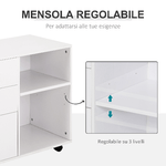 HOMCOM-Mobile-da-ufficio-multiuso-con-ripiani-cassetti-in-legno---Bianco