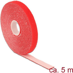 Delock Nastro in velcro su rotolo L 5 m x L 13 mm rosso