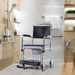 HOMCOM-Sedia-a-Rotelle-Impermeabile-con-WC-Seduta-in-Ecopelle-4-Ruote-Vaso-Rimovibile-per-Anziani-Disabili-84x54x96cm