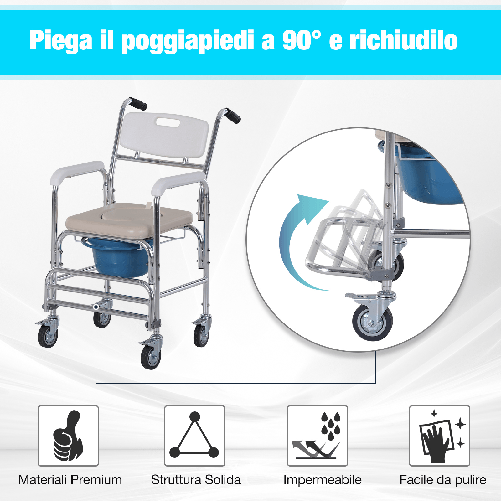 HOMCOM-Sedia-a-Rotelle-Impermeabile-con-WC-Seduta-in-Ecopelle-4-Ruote-Vaso-Rimovibile-per-Anziani-Disabili-84x54x96cm