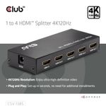 CLUB3D-Umschalter-HDMI-4x-HDMI