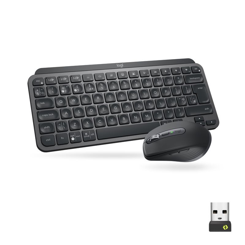 Logitech-MX-Keys-Mini-Combo-for-Business-tastiera-Mouse-incluso-RF-senza-fili--Bluetooth-QWERTY-US-International-Grafite