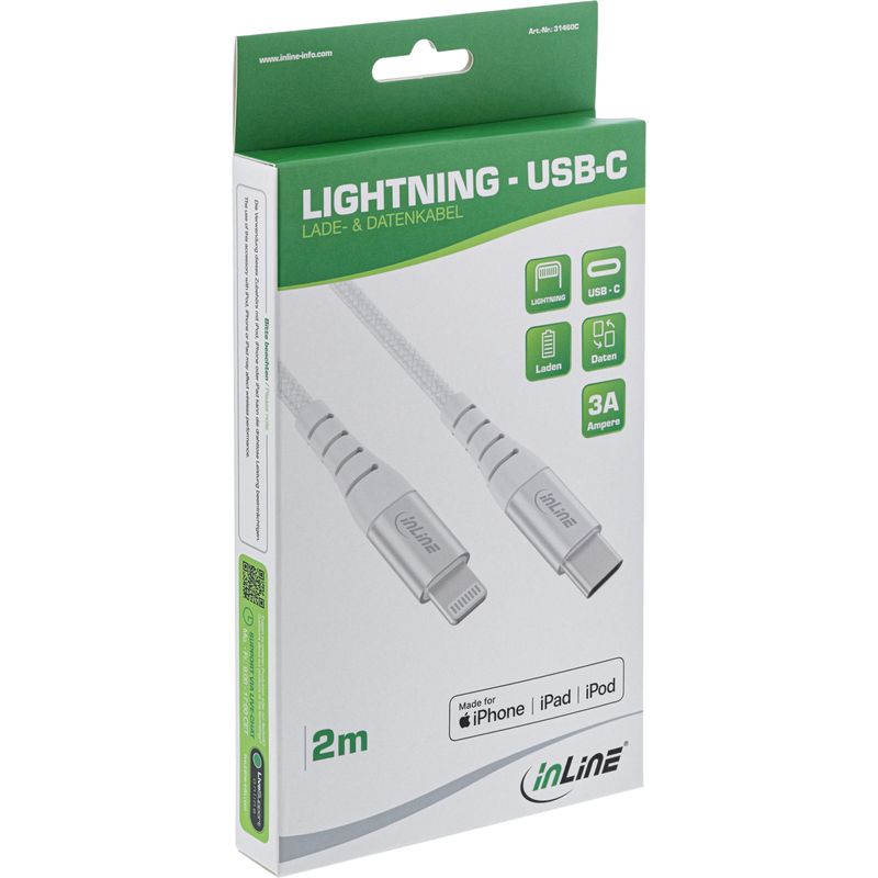 Cavo-Lightning-USB-C---per-iPad---iPhone---iPod---argento-alluminio---1-m-MFi