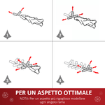 HOMCOM-Albero-di-Natale-150cm-con-420-Rami-in-PVC-Ignifughi-Albero-di-Natale-con-Decorazioni-e-Rami-Folti-Verde