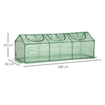 Outsunny-Mini-Serra-da-Giardino-con-3-Finestre-Avvolgibili-e-Copertura-PE-Anti-UV-180x60x60cm-Verde