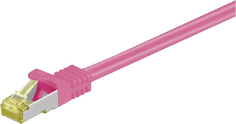 Cavo-patch-CAT6A-S-FTP--PiMF--20-m-500-MHz-con-cavo-grezzo-CAT-7-magenta