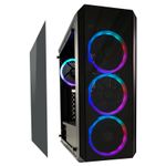 Case-MidiTower-ATX-703B-nero-USB3.0-Audio-senza-alimentatore-Quad-Luxx