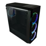 Case-MidiTower-ATX-703B-nero-USB3.0-Audio-senza-alimentatore-Quad-Luxx