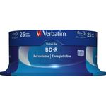 Verbatim Datalife 6x BD-R 25 GB 25 pz (Verbatim BD-R Single Layer DATALIFE 25GB 6X White 25 Pack)