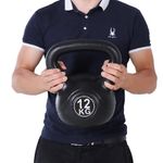 HOMCOM-Kettlebell-da-12-kg-per-Sport-e-Fitness-in-PVC-con-Sabbia-e-Maniglia-Liscia-Anti-Sfregamento