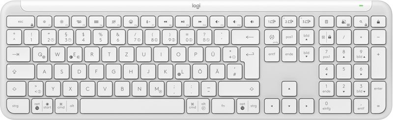 Logitech-K950-Signature-Slim-tastiera-RF-senza-fili--Bluetooth-QWERTZ-Tedesco-Bianco