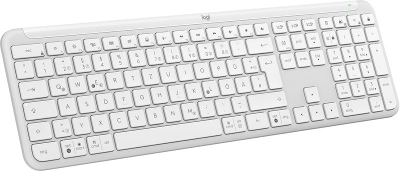 Logitech-K950-Signature-Slim-tastiera-RF-senza-fili--Bluetooth-QWERTZ-Tedesco-Bianco