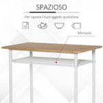 HOMCOM-Set-Bancone-Bar-con-2-Sgabelli-Alti-in-Legno-Stile-Nordico-Tavolo-Alto-con-Mensola-e-Sgabelli-Cucina-con-Poggiapiedi-Bianco