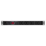 2direct LogiLink PDU8A02 unità di distribuzione dell'energia (PDU) 8 presa(e) AC 1U Nero