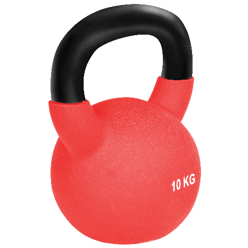 HOMCOM-Kettlebell-10-kg-per-Allenamento-Bicipiti-e-Spalle-in-Metallo-e-Neoprene-19x12x22-cm-Rosso