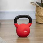 HOMCOM-Kettlebell-10-kg-per-Allenamento-Bicipiti-e-Spalle-in-Metallo-e-Neoprene-19x12x22-cm-Rosso