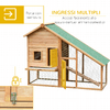 PawHut-Gabbia-per-Conigli-in-Legno-con-Recinto-e-Rampa-Conigliera-da-Esterno-Casetta-per-Porcellino-d-India-con-Tetto-Impermeabile-158x65x120cm