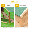 PawHut-Gabbia-per-Conigli-in-Legno-con-Recinto-e-Rampa-Conigliera-da-Esterno-Casetta-per-Porcellino-d-India-con-Tetto-Impermeabile-158x65x120cm