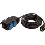 Bachmann - Multipresa - AC 230 V - 3500 Watt - Ingresso ingresso CEE 7/7 - Connessioni di uscita 4 (4 x CEE 7/3) - Cavo