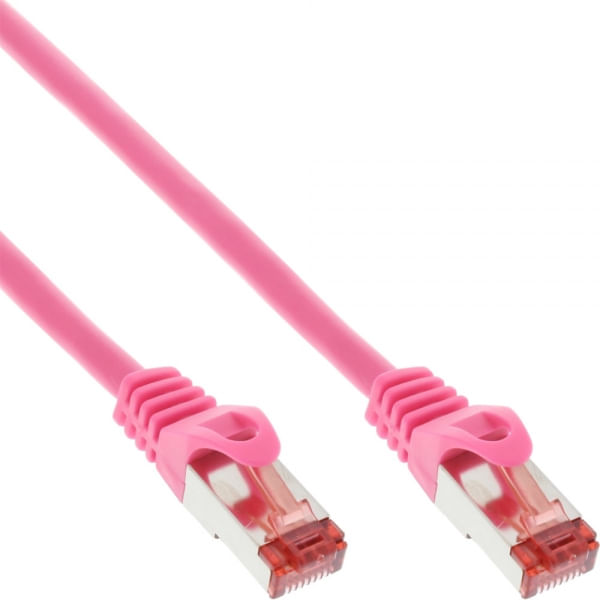 Cavo-patch---S-FTP-PiMf---Cat.6---250-MHz---PVC---rame---rosa---025-m